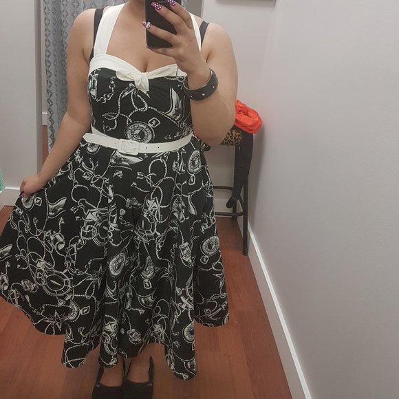 Hell Bunny Anchor Dress - Picture 1 of 3